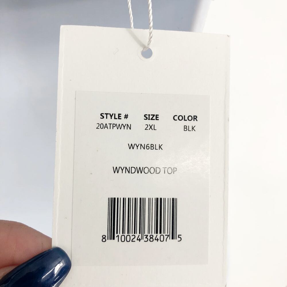 ANDIE SWIM The Wynwood Bikini Top Size XXL US 18 Black One Shoulder NWT - Picture 8 of 10